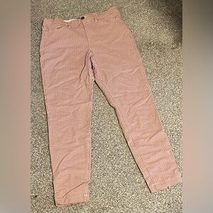 Ricki's Pink and White Picnic Table Checkered Pants